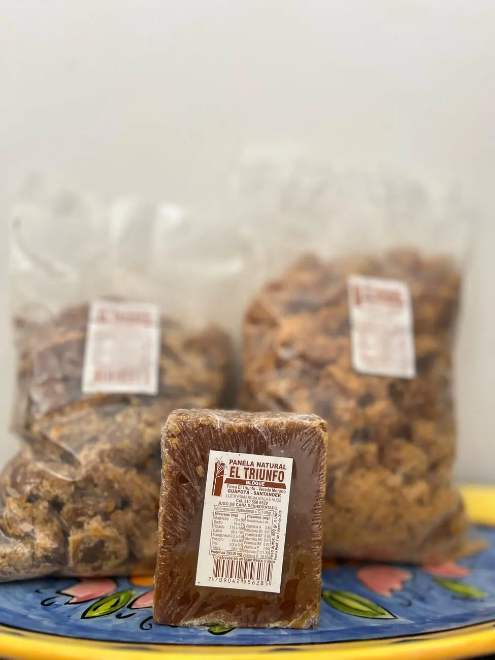 Panela El Triunfo, producto terminado
